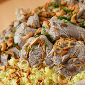 منسف كبسة لحم ل 5 اشخاص