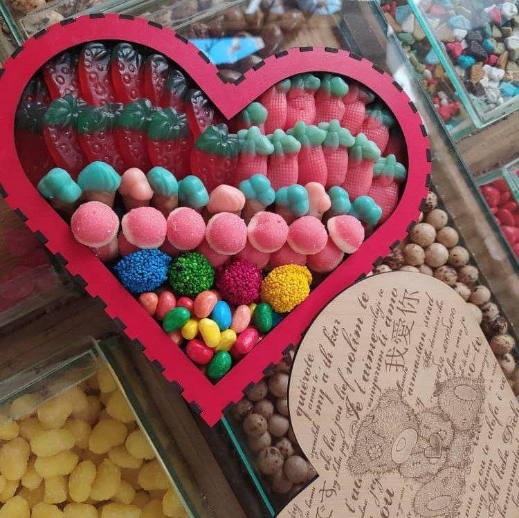 بوكس قلب كاندي جيليبون