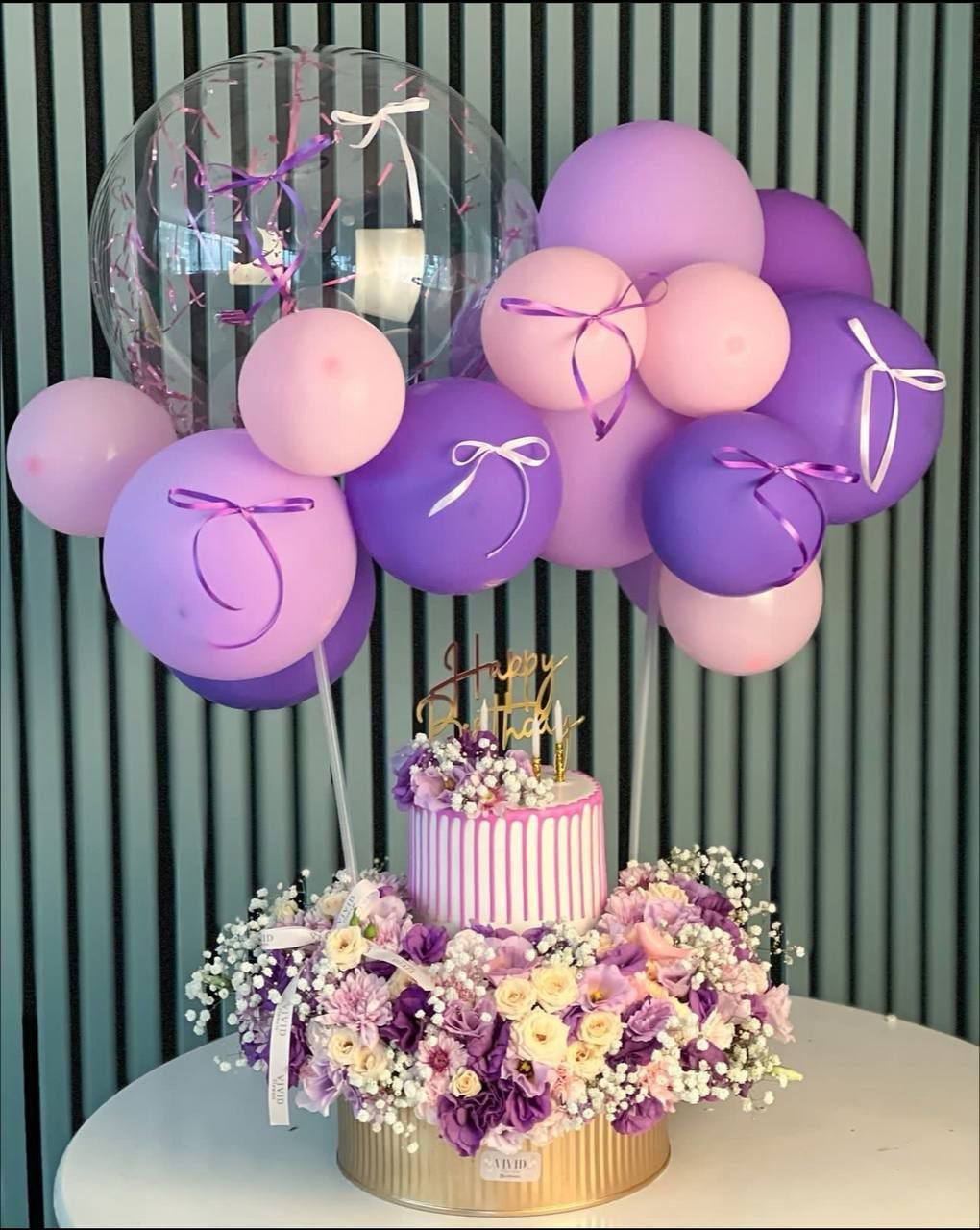 تنسيقة ورد كيك بوالين 2