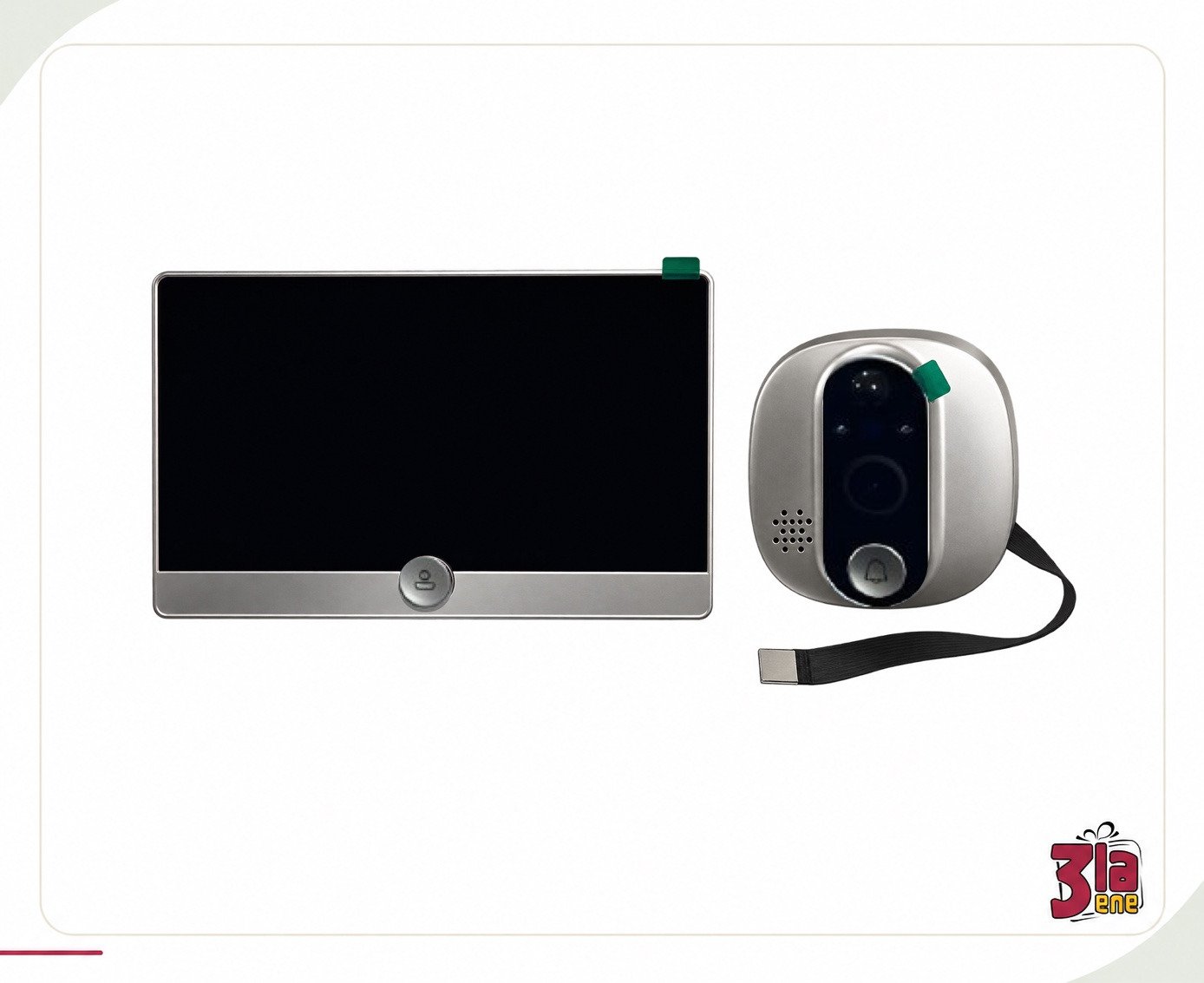 عين باب ذكية WiFi بشاشة 4.3 إنش وكاميرا 1080P