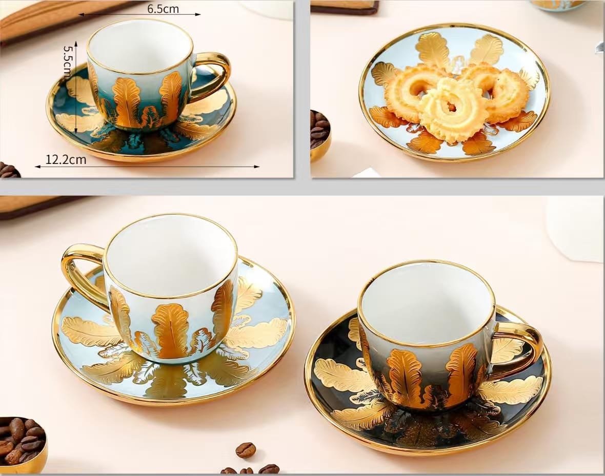 طقم قهوة 6 قطع موديل 8